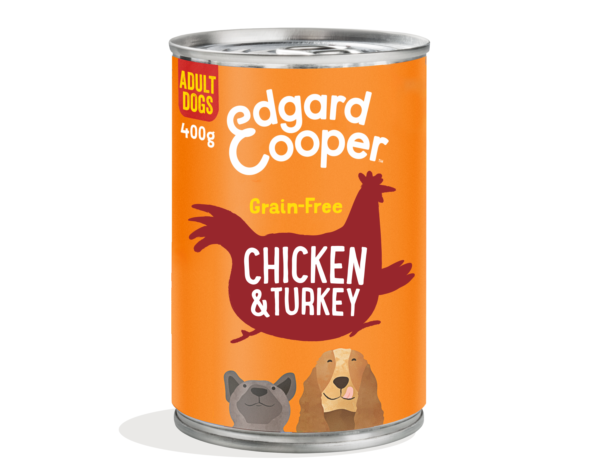 Edgard & Cooper Lata Paté Pollo y Pavo para Perros 400g
