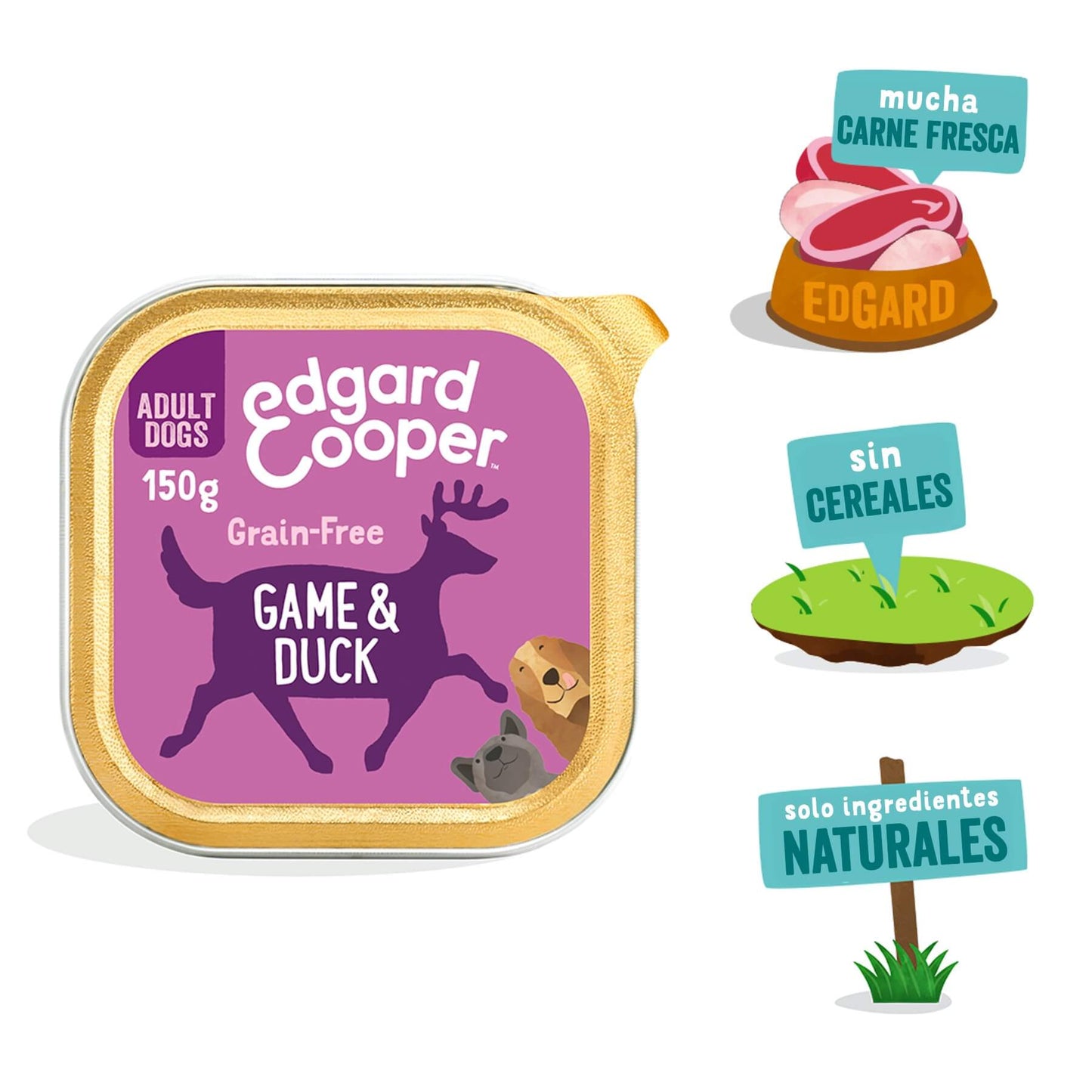 Edgard Cooper | Tarrina Venado y pato con arándanos rojos y batata | 150g