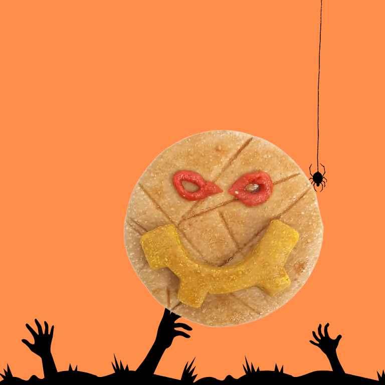 Cara Assustadora - Bolacha para Cão de Halloween - WANIYANPI
