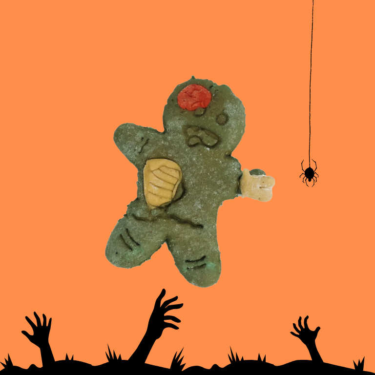 Zombie Esmagado - Bolacha para Cão de Halloween - WANIYANPI