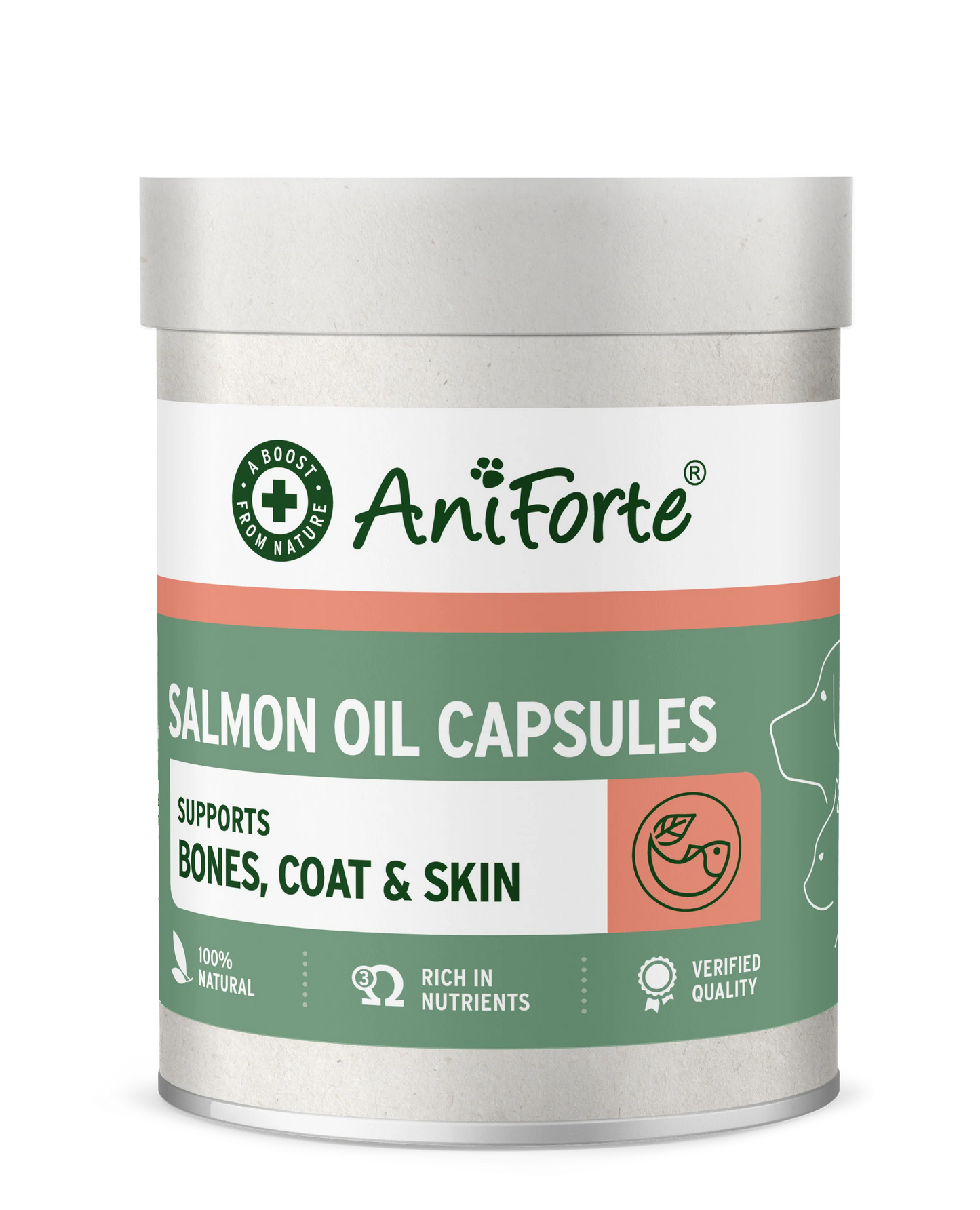 Cápsulas de Aceite de Salmón, 200 uds | Omega3 | AniForte
