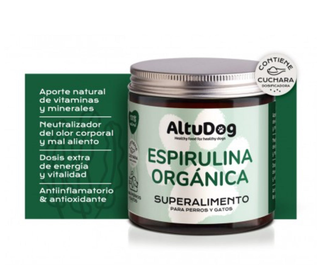 Espirulina BIO, 100g para perros - Altudog