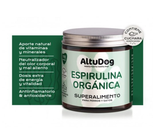 Espirulina BIO, 100g para perros - Altudog