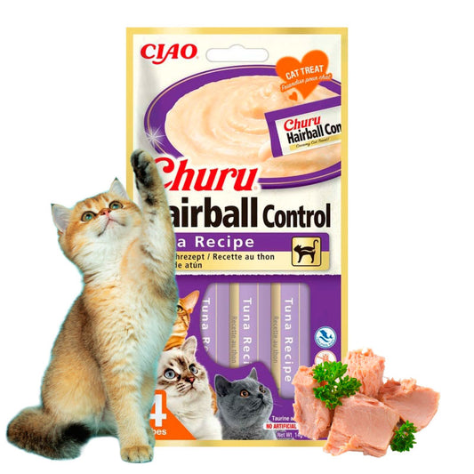 Churu Hairball atún - Especial bolas de pelo gatos