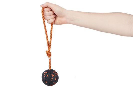 Pelota con Cuerda | Caucho Natural | Juguetes Non-Stop Dogwear