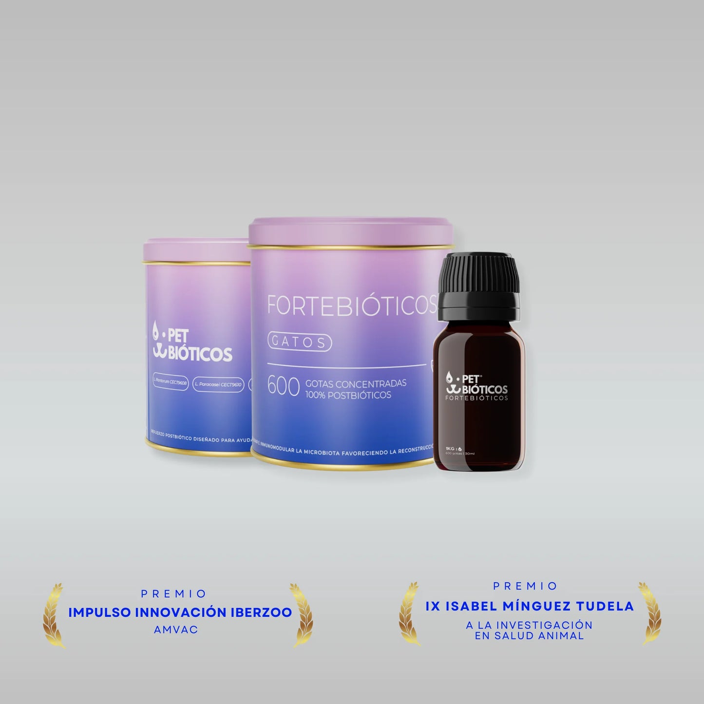 FORTEBIÓTICOS 600 Gotas | 30ml para GATOS | PETBIOTICOS