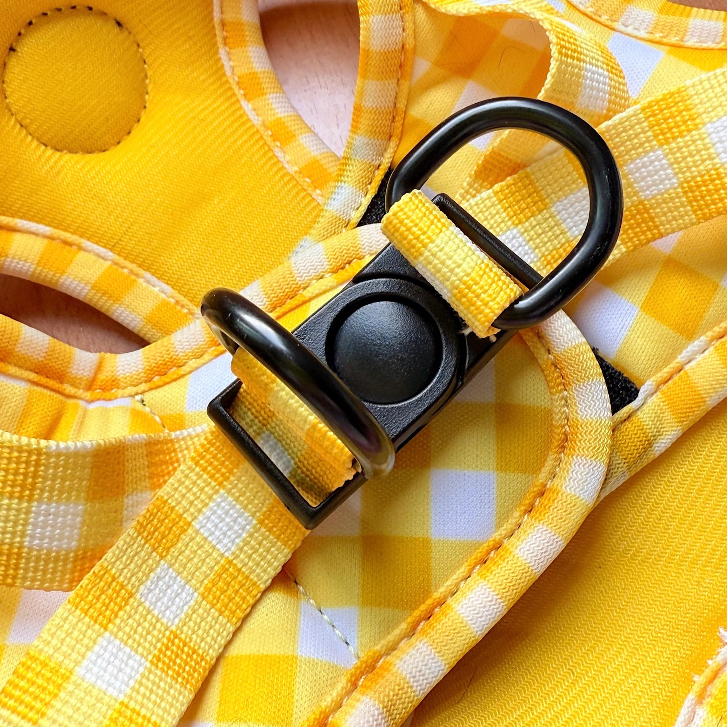 Arnés Body Pollo y Paco VICHY - Amarillo