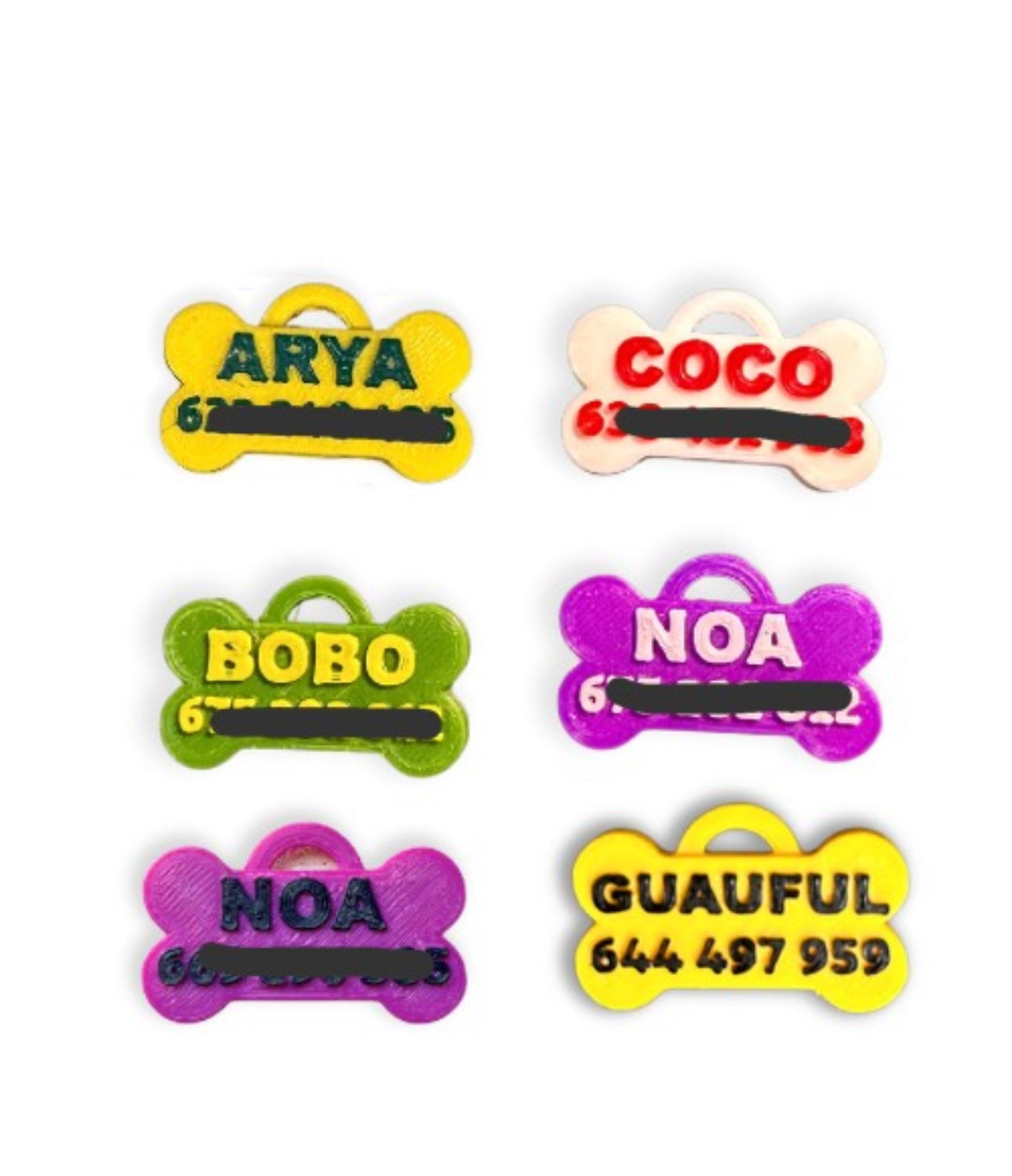 Chapa identificativa 2 colores