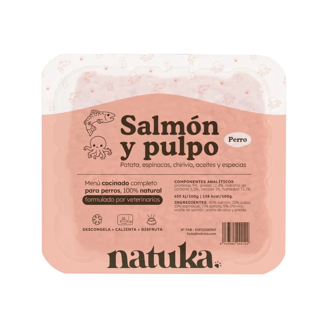 Refeições Cozidas Natuka (Salmão e Polvo) - Apenas para Levantamento em Loja - 500g