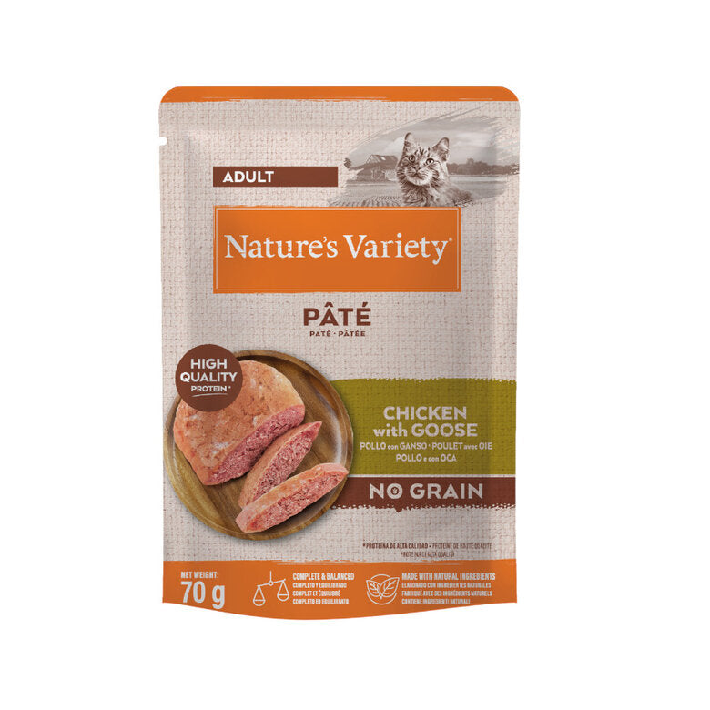 Pate Pollo y Ganso para Gatos Sin Cereales (Chicken & Goose) | Nature's Variety