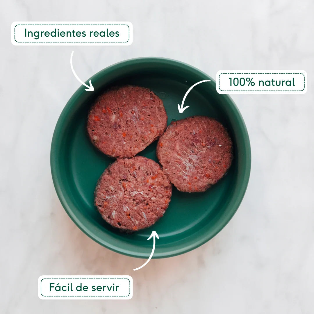 Menú BARF de Conejo con verduras frescas para perros - 1kg - Wild Balance