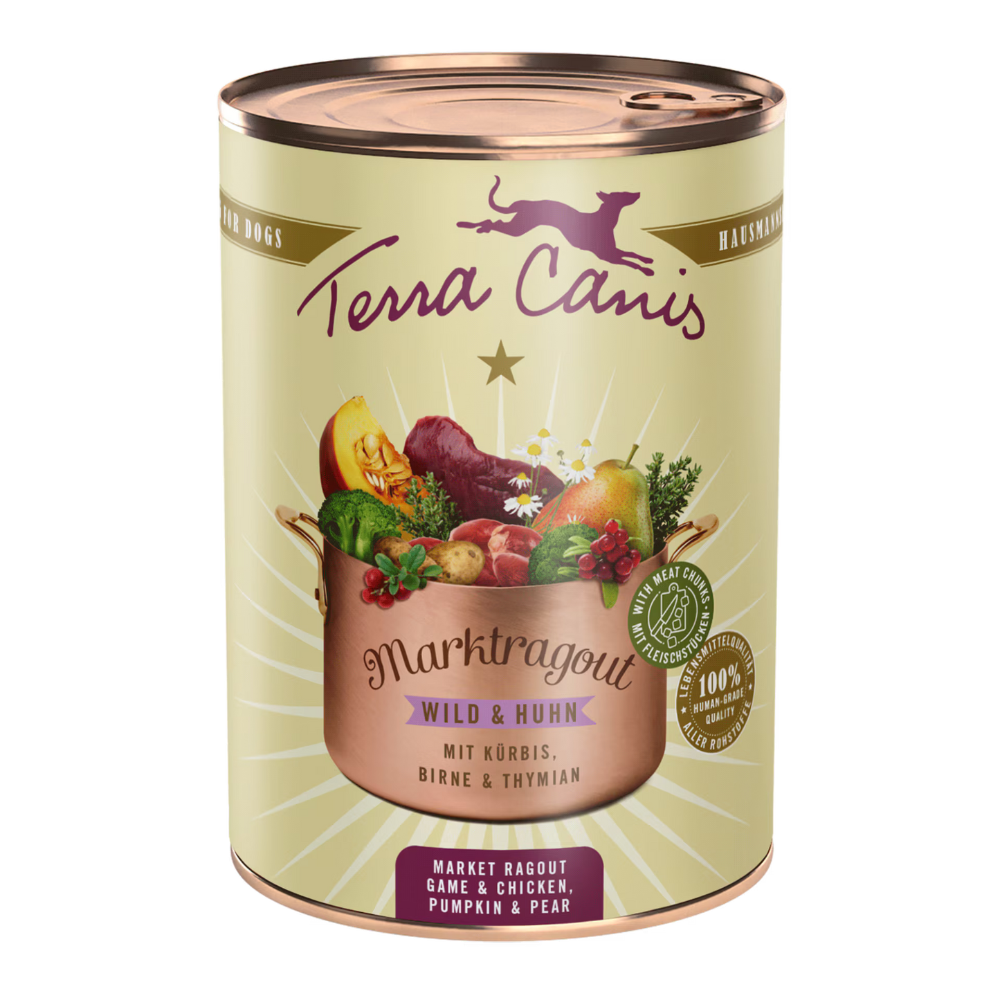 TERRA CANIS MARKTRAGOUT - Venado y Pollo con calabaza, pera y tomillo, sin cereales