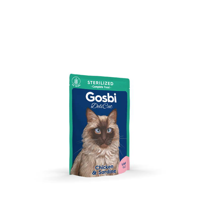 Gosbi | Delicat Sterilized Chicken & Sardine | Pollo y Sardinas | 70g