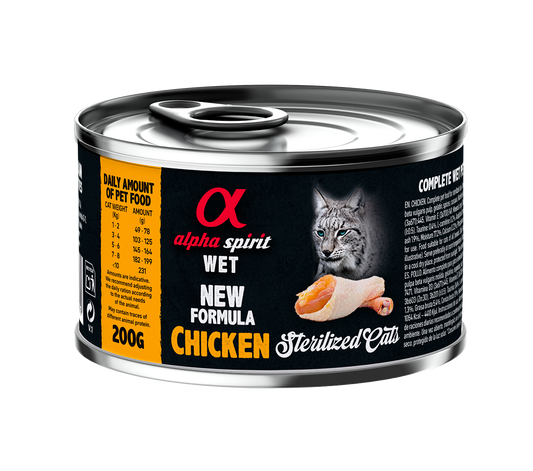 Alpha Spirit Lata De Pollo Para Gatos Esterilizados | Monoproteica