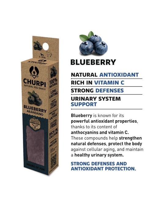 Churpi con Arándano - Mordedor Natural Leche del Himalaya