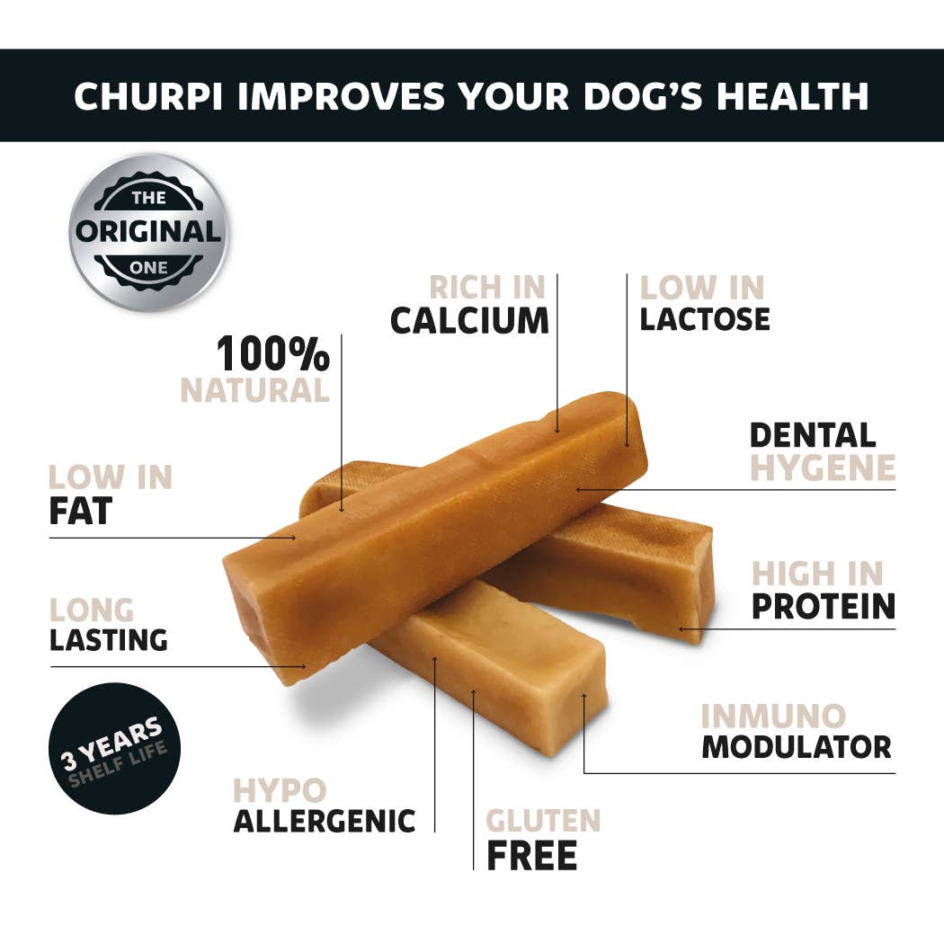 Barra de cúrcuma CHURPI L yak Snack/premio para perros