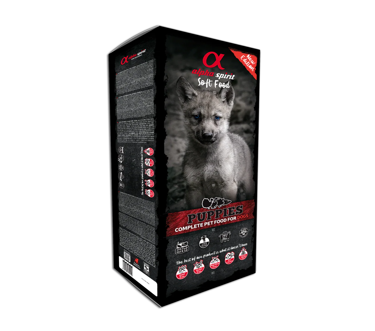 ALPHA SPIRIT SEMI-HÚMEDO PUPPIES | PIENSO SEMIHÚMEDO NATURAL PARA CACHORROS SIN CEREALES