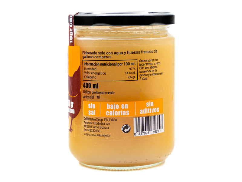 Caldo de huesos de gallina - 400ml - WESO