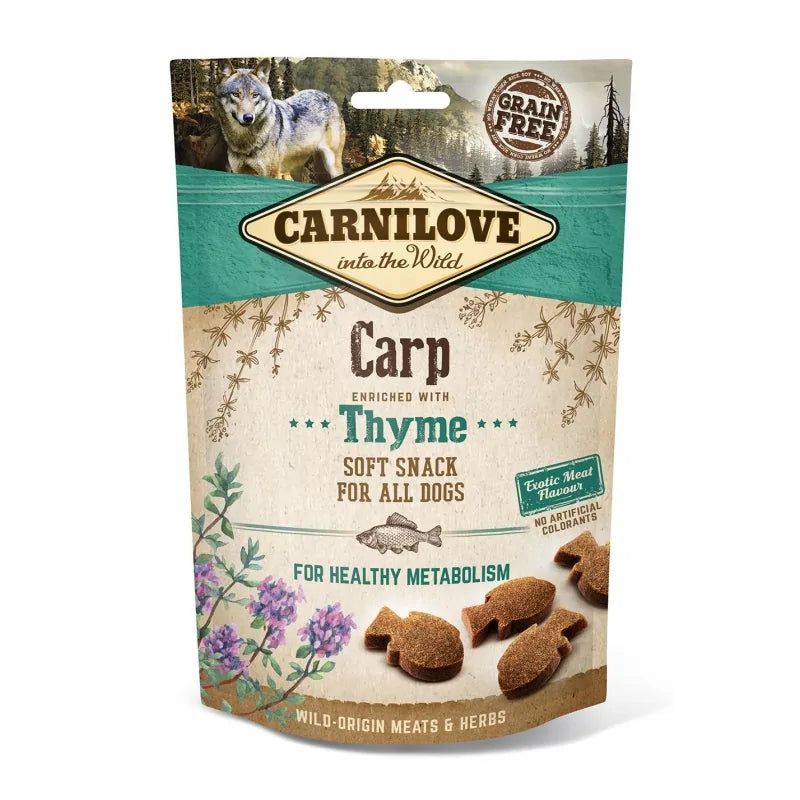 Carnilove Snack Semihumedo Sabor Carpa Tomillo Para Perros