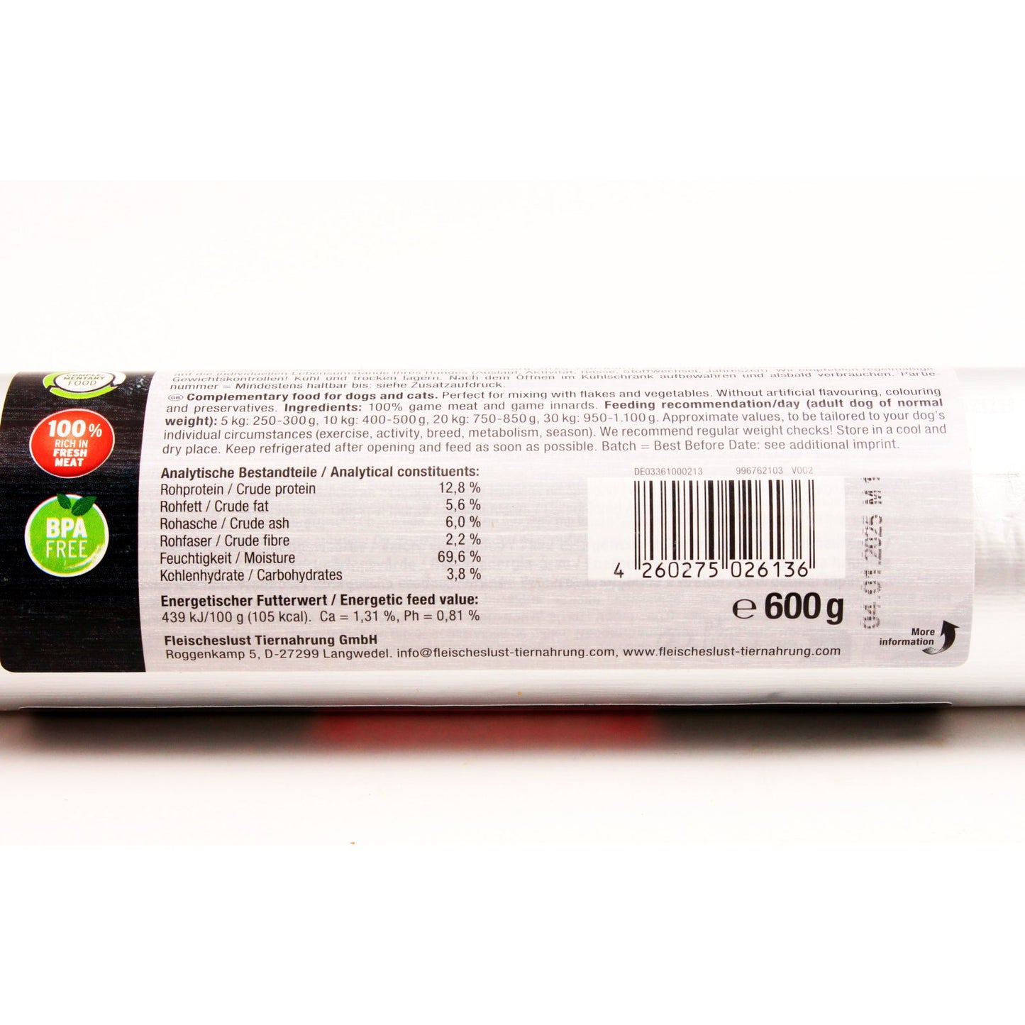 Salchicha 100% Ciervo - 600g