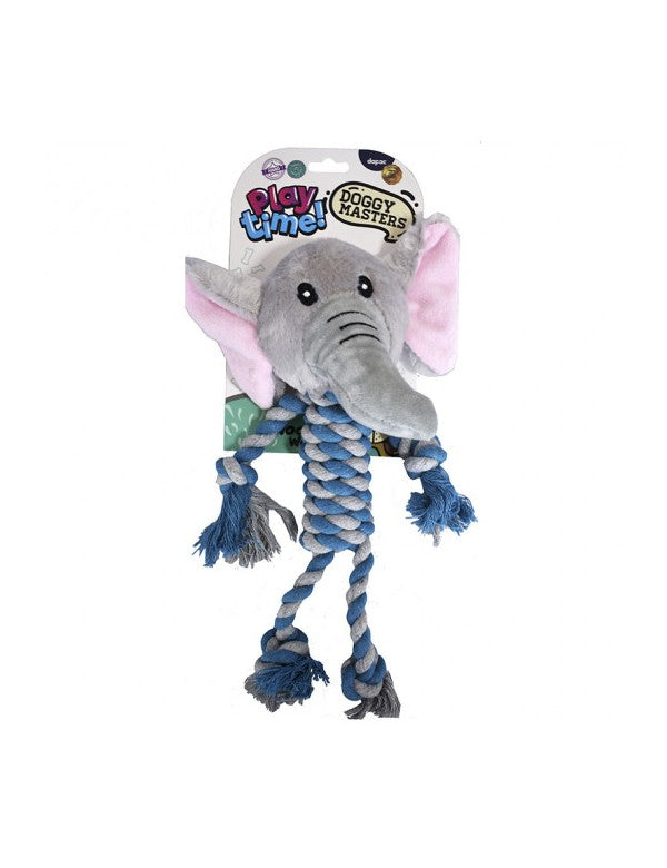 Peluche Elefante con cuerdas y nudos