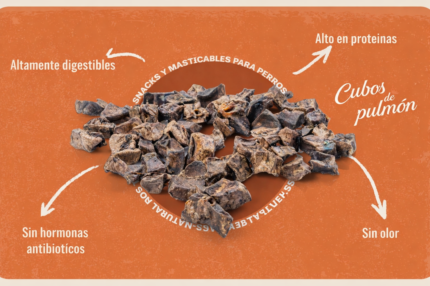 Cubos de pulmón de cordero - 100g