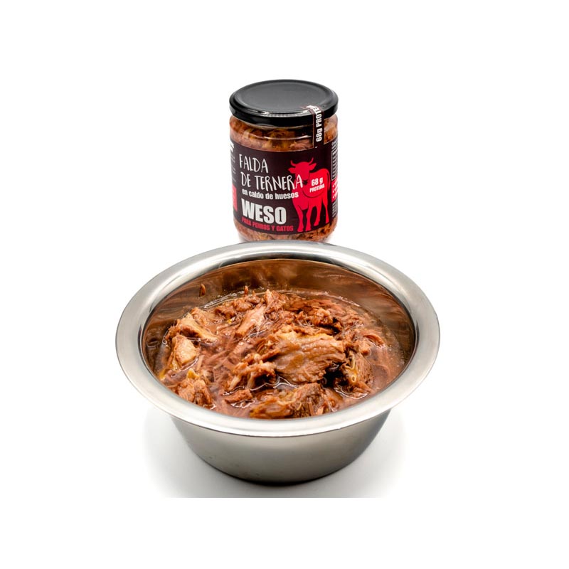 Peito de bovino em caldo de osso - 400g - WESO