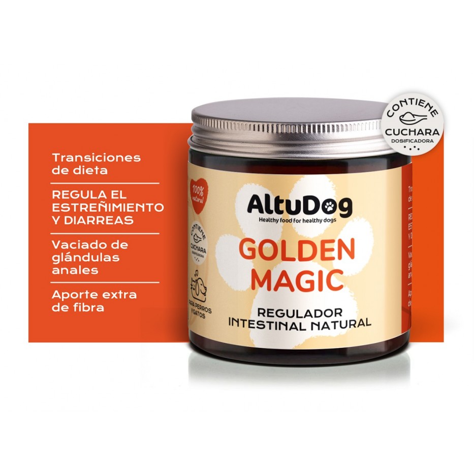Golden Magic - Regulador intestinal 100g para perros - Altudog