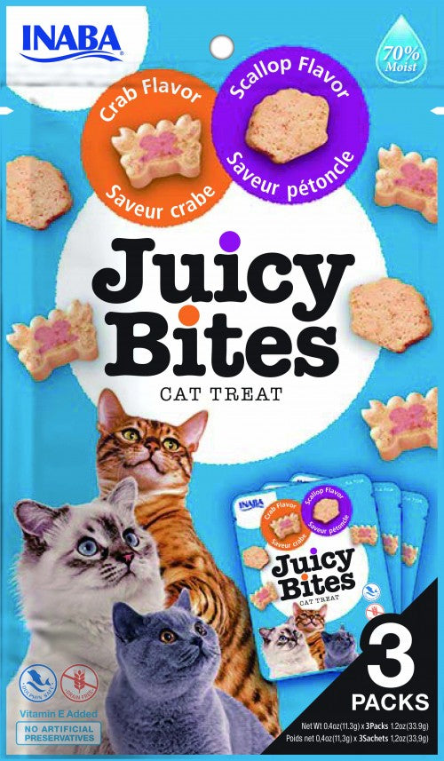 Churu juicy bites vieira y cangrejo - Snack para gatos