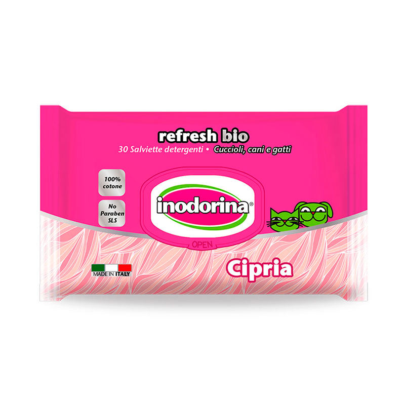 Toallitas Inodorina Refresh Bio Powder Puff