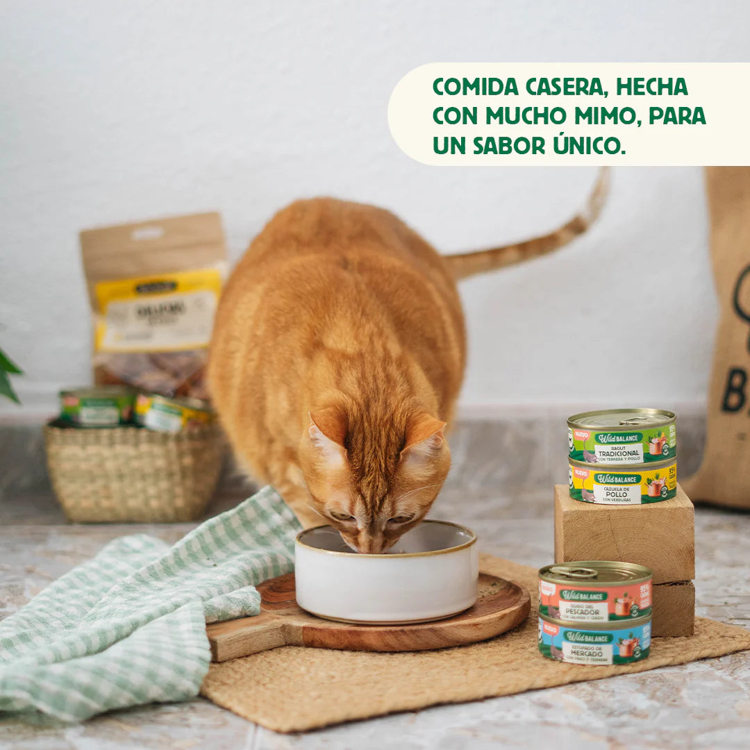 Lata Cazuela de Pollo con Verduras | Gatos Wild Balance