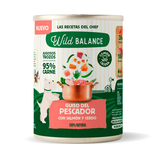 Frango, salmão, carne de vaca e porco enlatados – Ensopado de pescador - Wild Balance