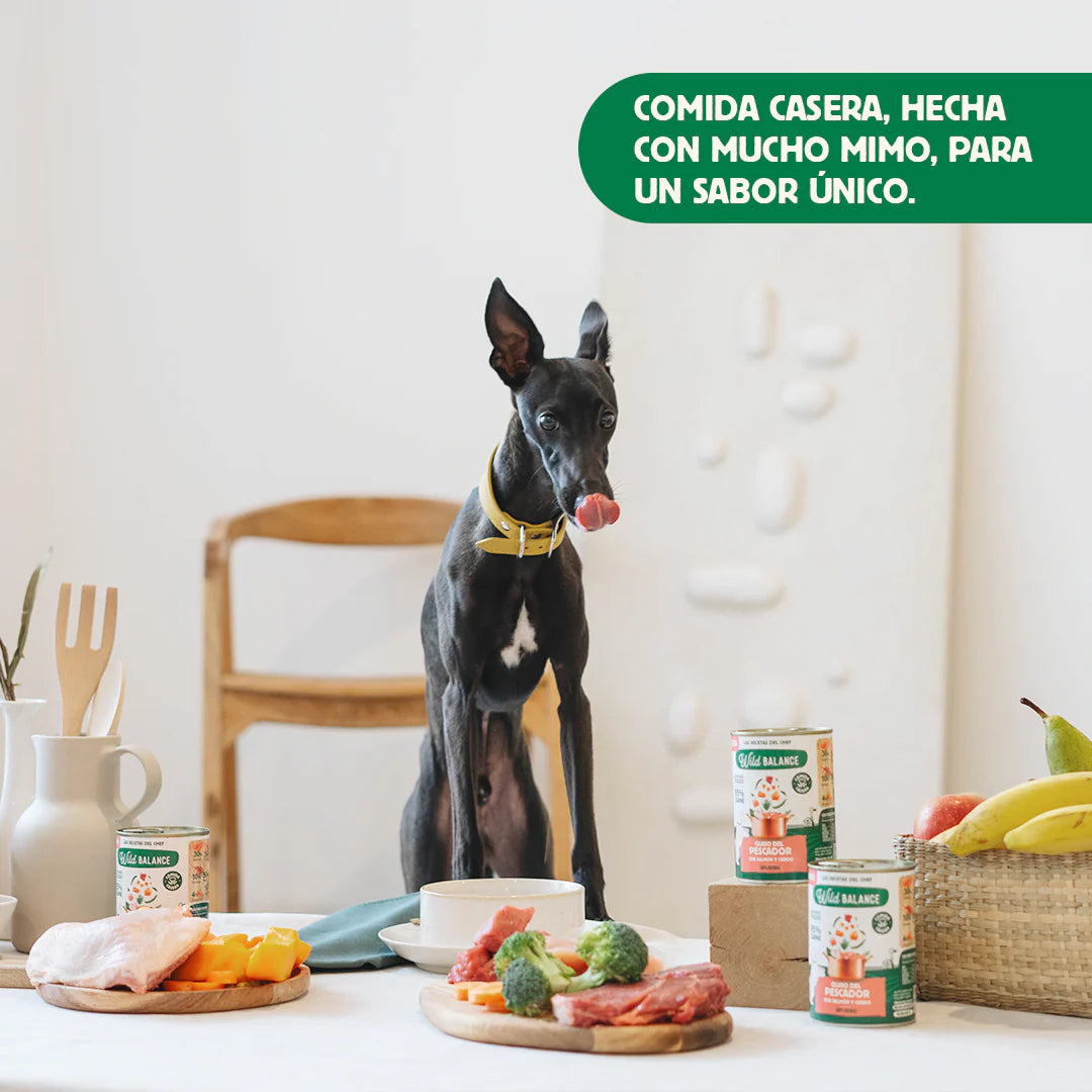 Lata de Pollo, Salmón, Ternera y Cerdo – Guiso del pescador - Wild Balance