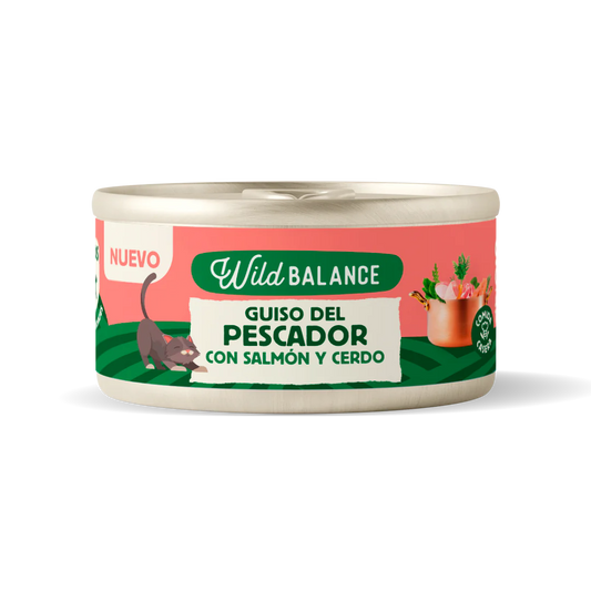 Lata Guiso del Pescador con Salmón y Cerdo | Gatos Wild Balance