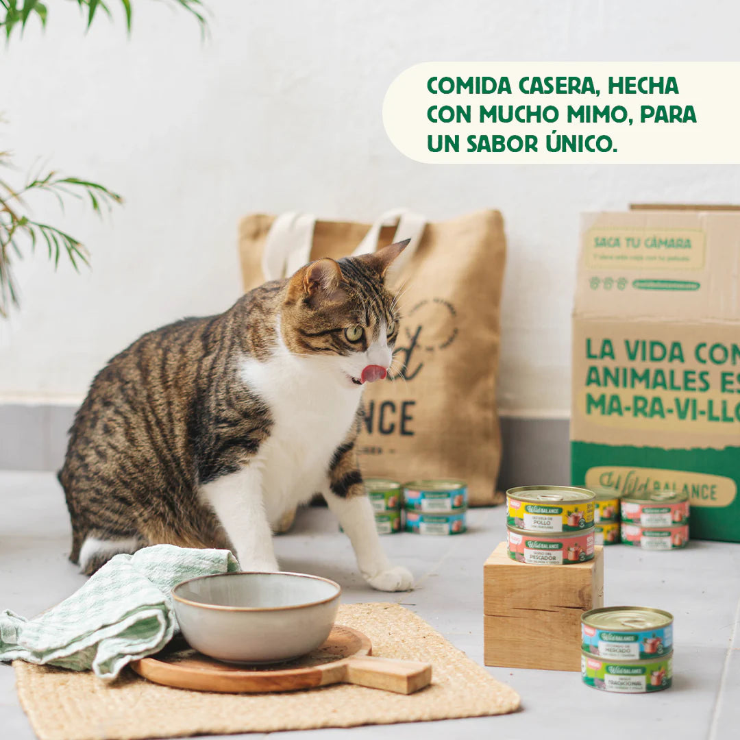 Lata Ragout Tradicional Ternera y Pollo | Gatos Wild Balance