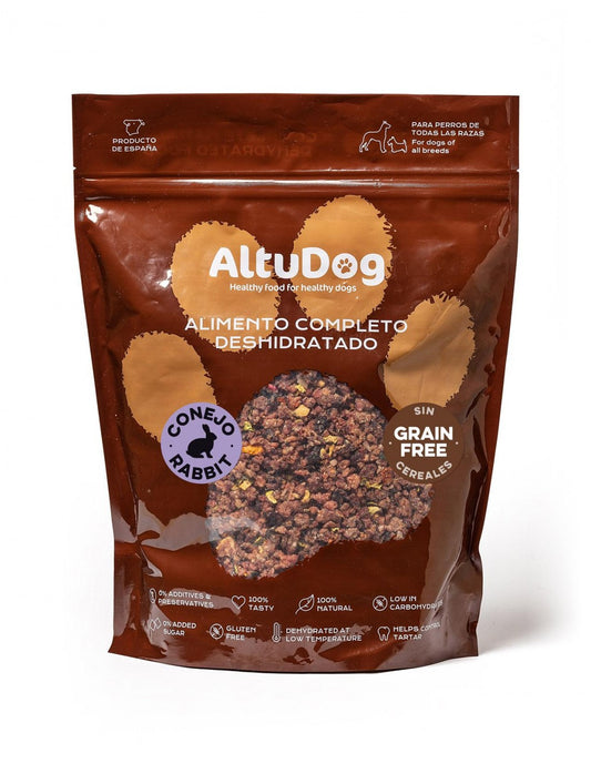 Menu para Coelhos sem Grão - ALTUDOG Alimento Desidratado