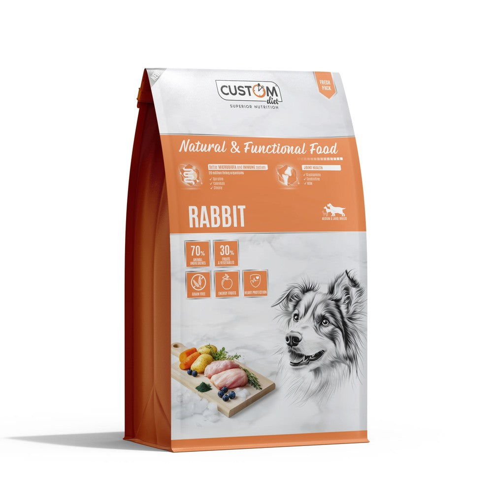 Custom Diet Angus Rabit - Conejo y Pato - Pienso sin cereales