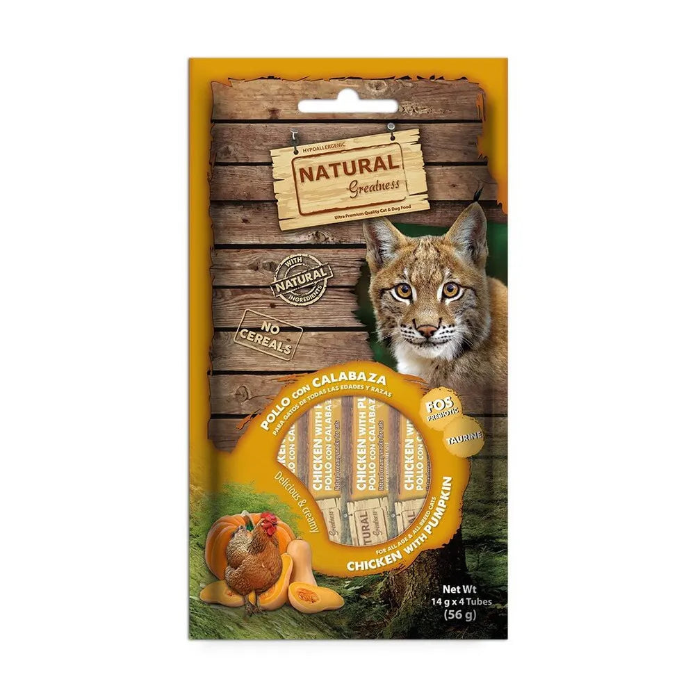 Petisco cremoso de frango e abóbora para gatos | Natural Greatness
