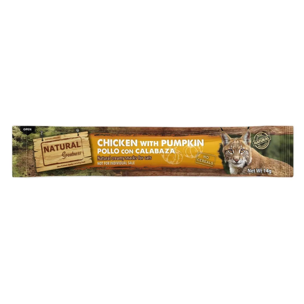 Petisco cremoso de frango e abóbora para gatos | Natural Greatness