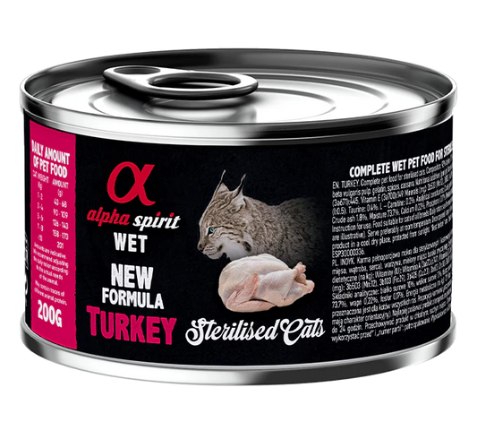 Alpha Spirit Lata de Peru para Gatos Esterilizados | Monoproteína
