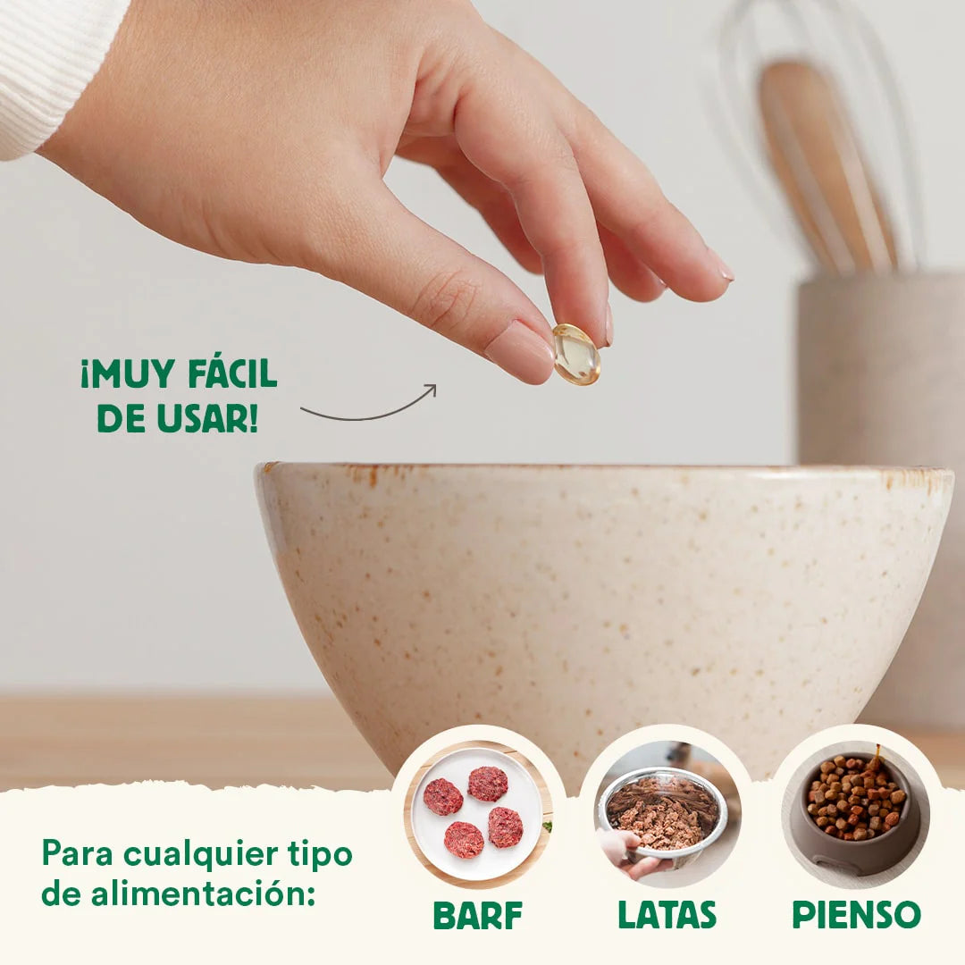 Cápsulas Omega 3 de aceite de pescado - Pelaje radiante - Wild Balance