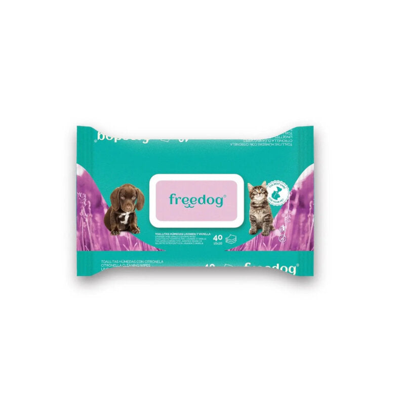 Toalhetes Húmidos Freedog Lavender - Tamanho Grande