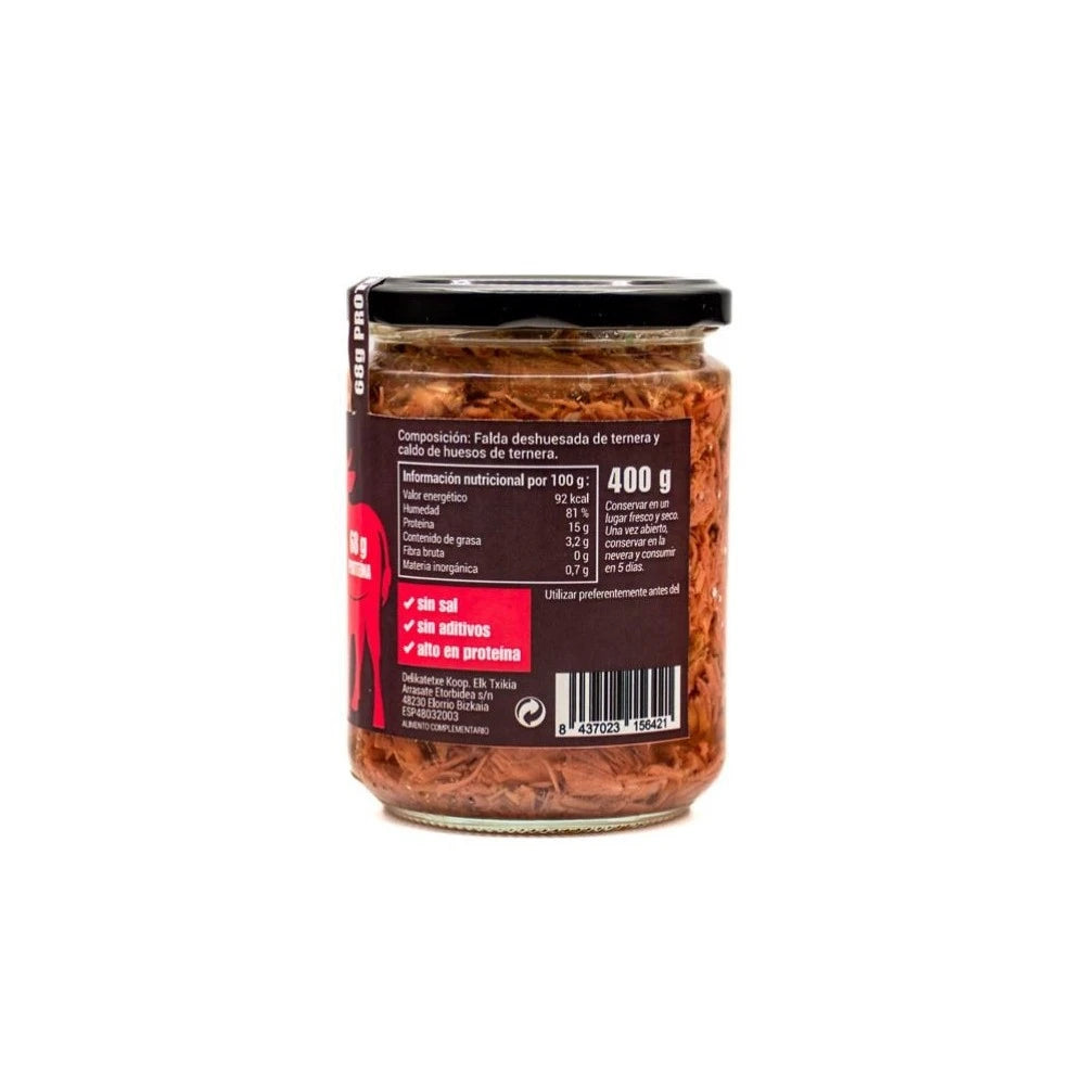 Peito de bovino em caldo de osso - 400g - WESO