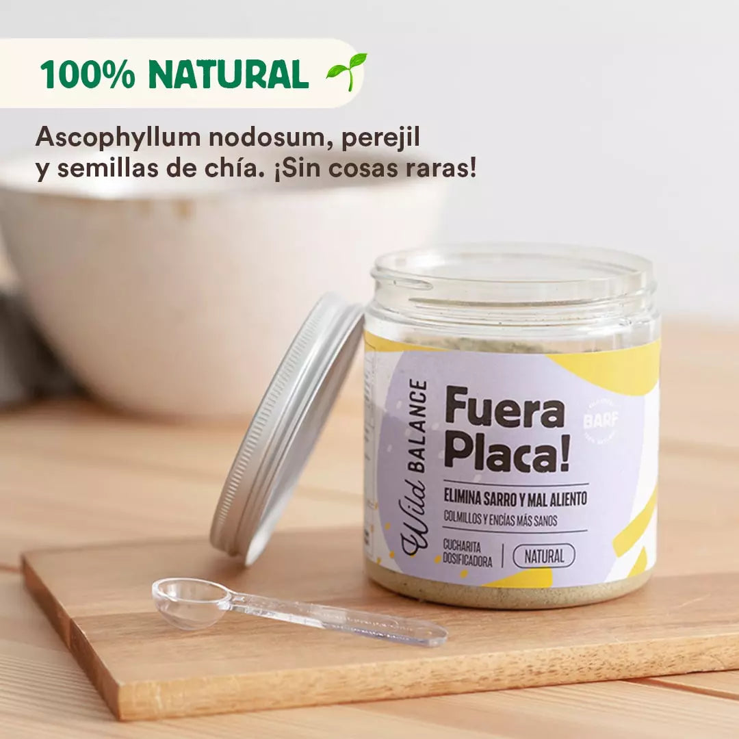 OUT PLATE! Eliminates tartar and bad breath