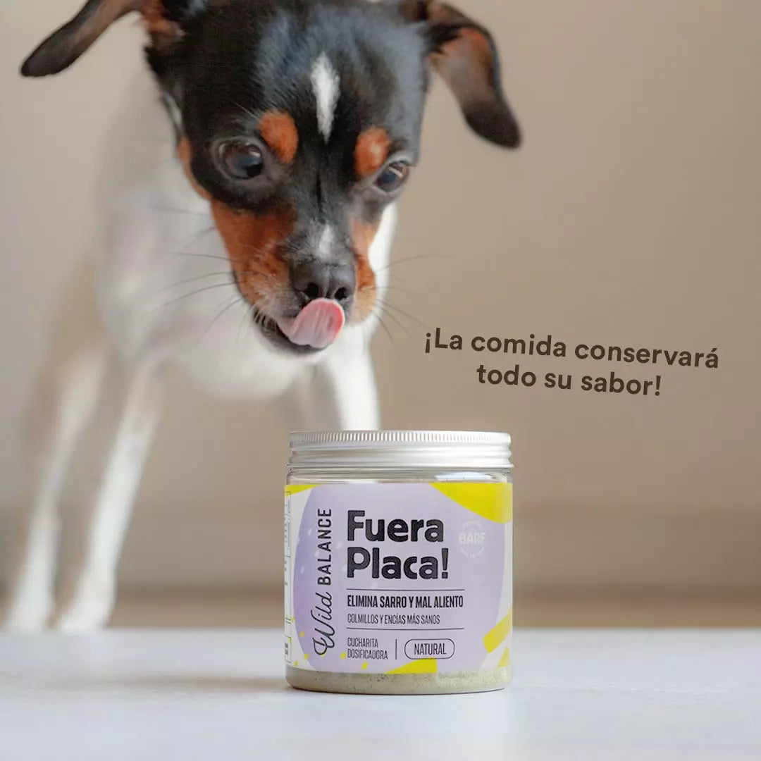 OUT PLATE! Eliminates tartar and bad breath