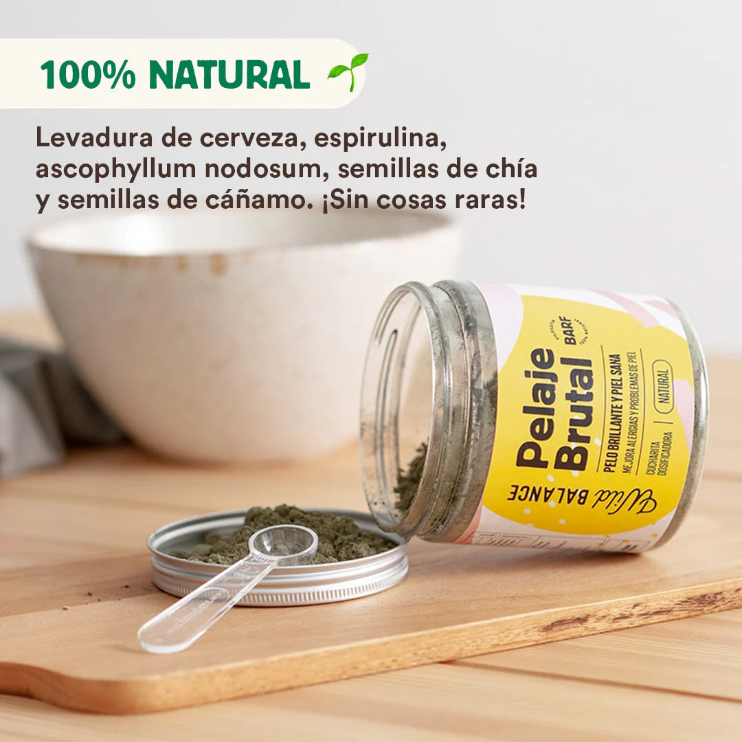 PELAJE BRUTAL - Suplemento para la salud de la piel y el pelo (ideal para alergias) - Wild Balance