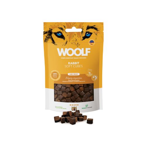 Snacks semi-húmidos Woolf - Coelho - Snacks para cães
