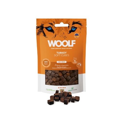 Snacks semihúmedos Woolf - Pavo - Snacks Para Perros