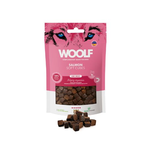 Snacks semi-húmidos Woolf - Salmão - Snacks para cães