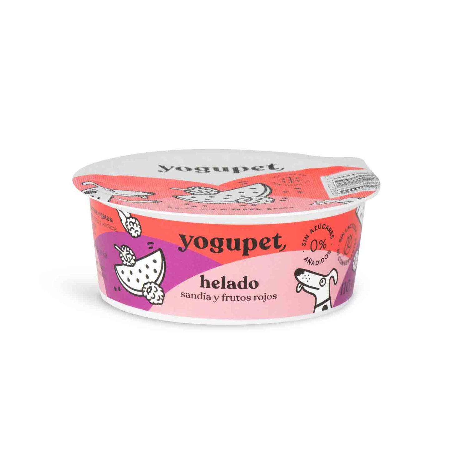 Yogupet helado FRUTOS ROJOS - Sandía y Frutos Rojos 🍉